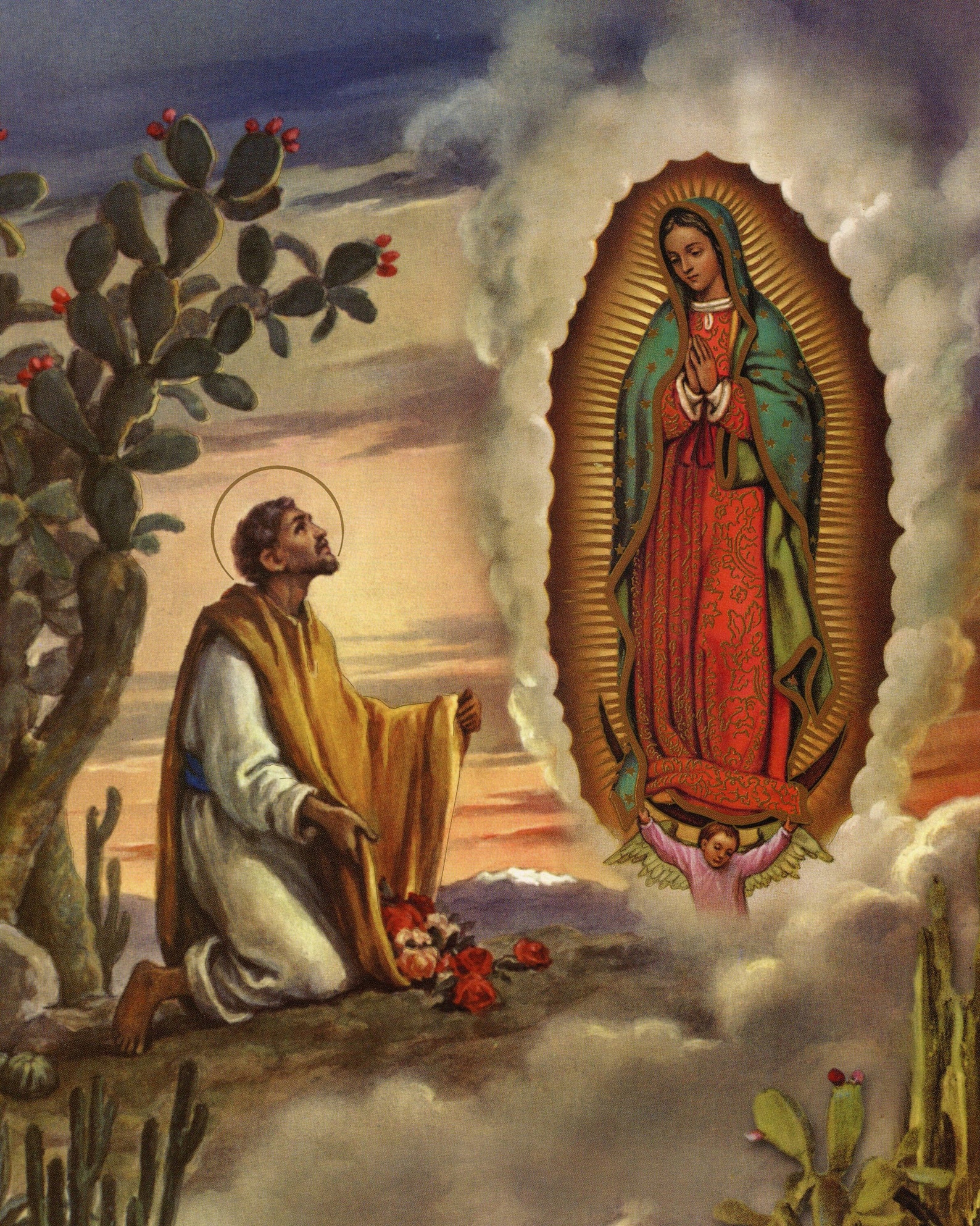 ST. JUAN DIEGO Catholic Picture Print - Etsy