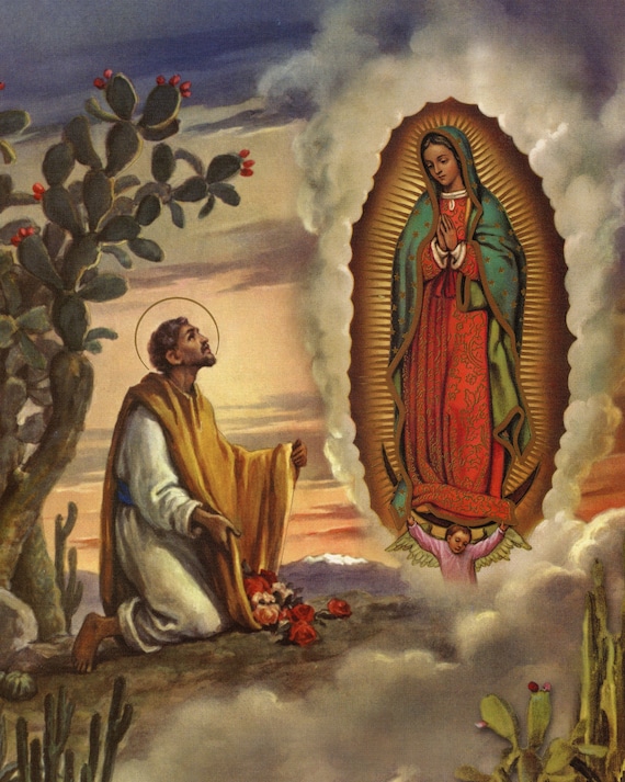 ST. JUAN DIEGO Catholic Picture Print Etsy