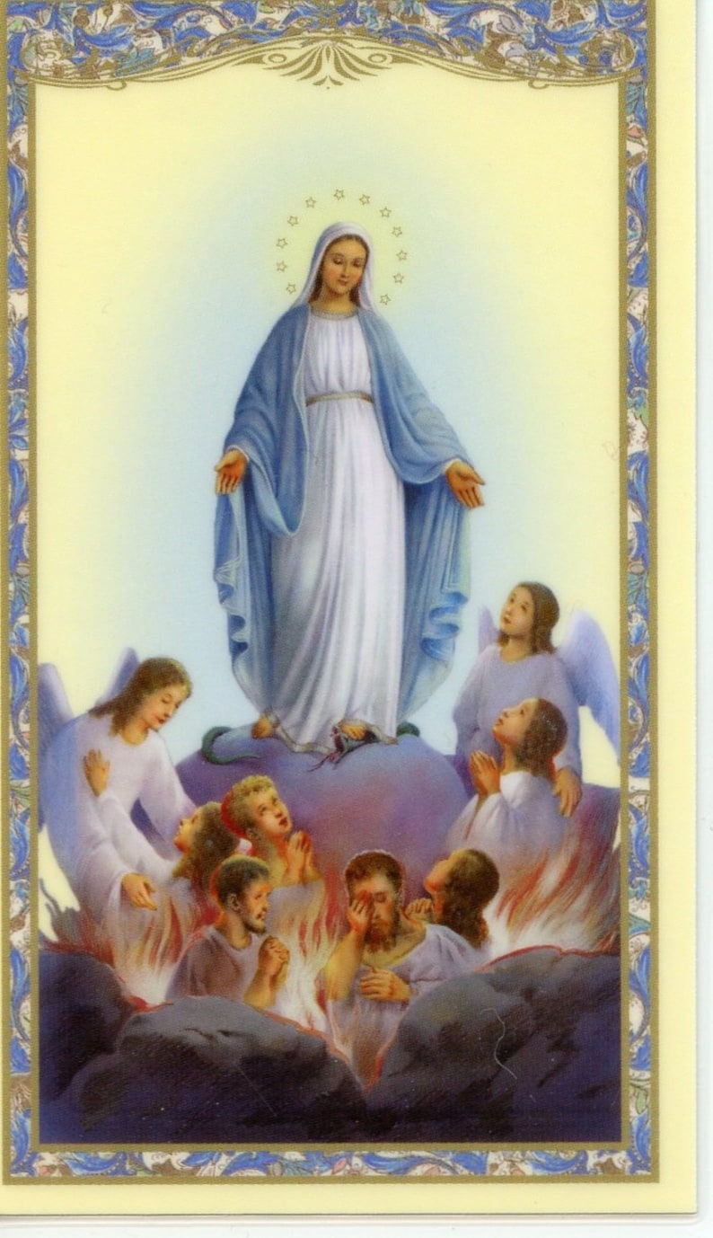 Prayers for the Souls in Purgatory Holy Card Prayer Card - Etsy