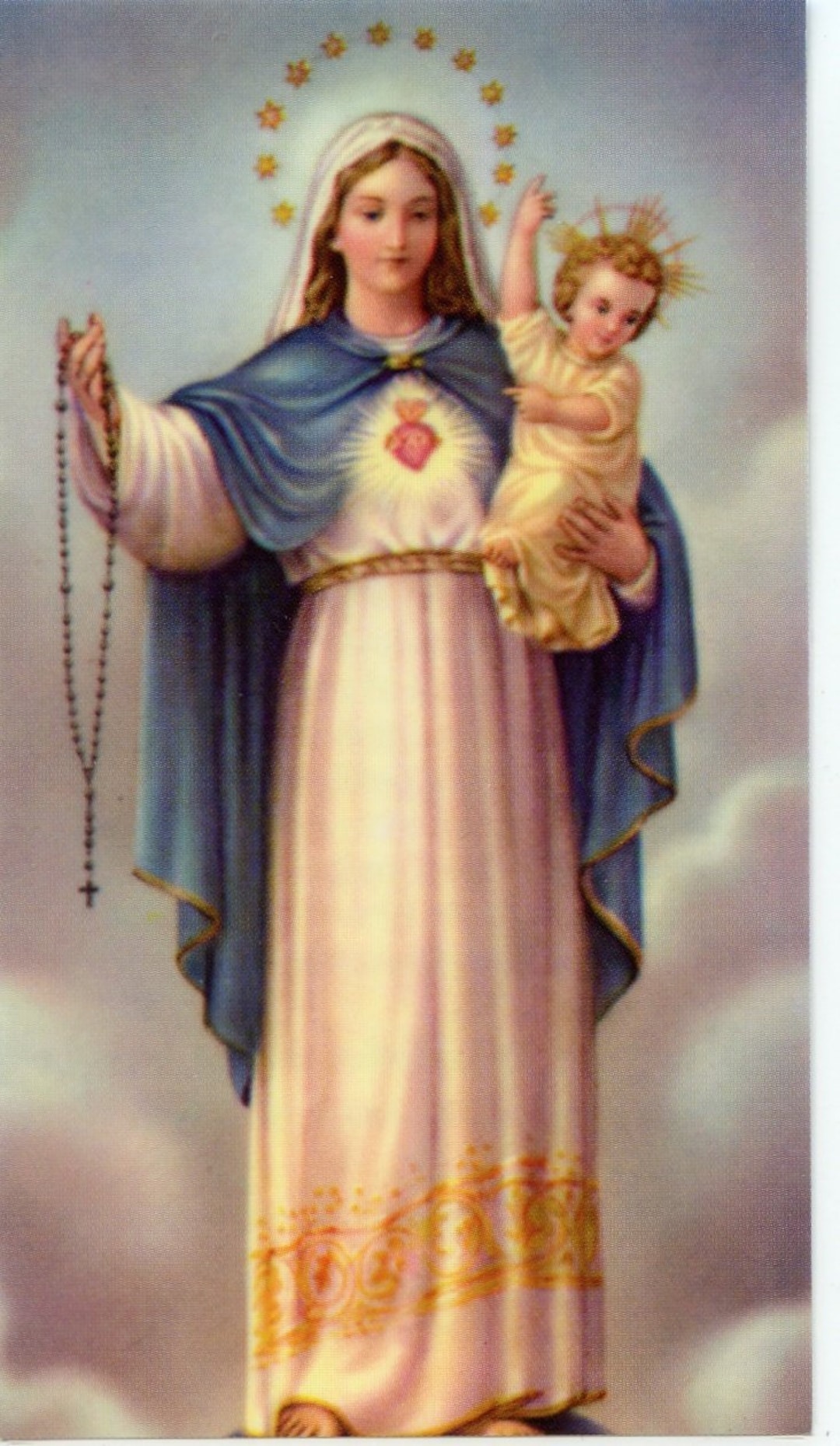 ROSARY NOVENA PRAYER - Holy Card - Prayer Card -pack of 25 - Etsy