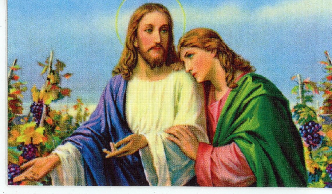 St. John the Evangelist Holy Card Prayer Card pack of 25 Etsy