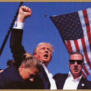 Modlitwa za Trumpa - Laminowana święta kartka - Karta modlitewna - Opakowanie 25 sztuk