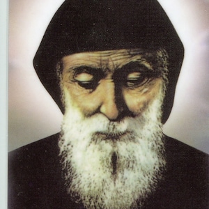 SAN CHARBEL - Reliquia Immagine sacra - Beata da Papa Francesco