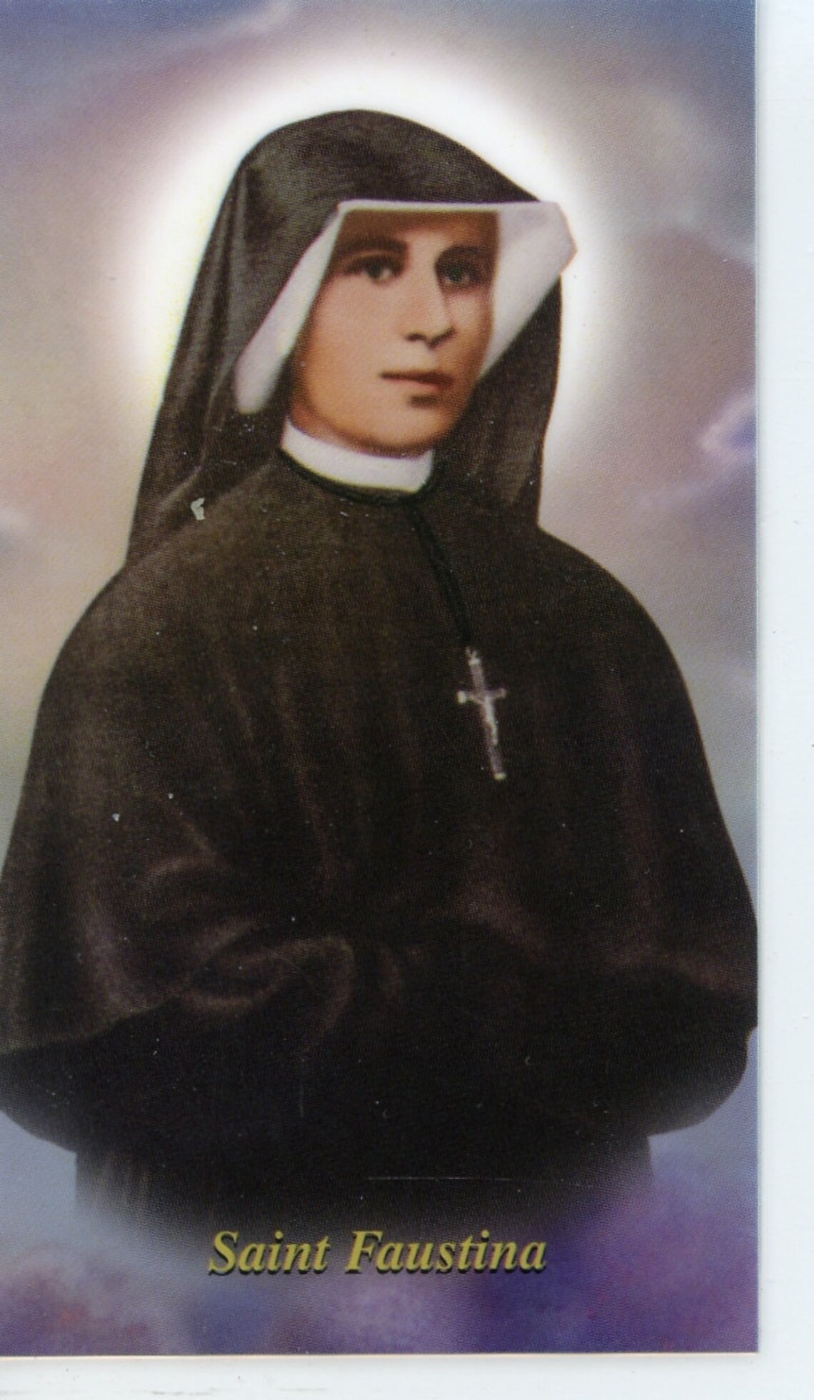 ST. FAUSTINA 1 Holy Card Prayer Card pack of 25 Etsy