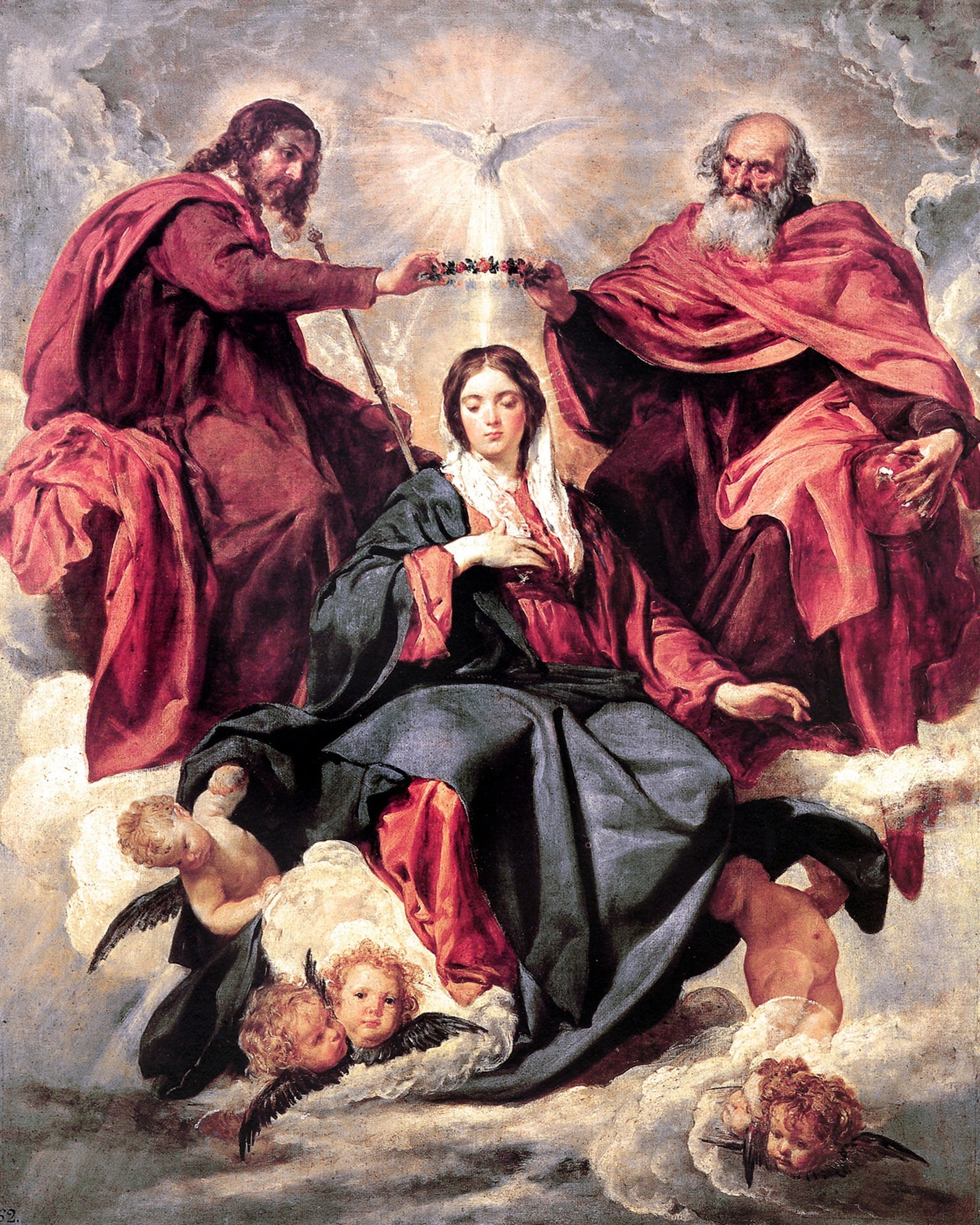 The Coronation of Mary Catholic Picture Print Etsy