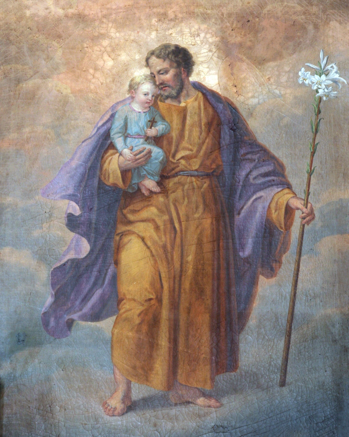 ST. JOSEPH Sh1 Catholic Picture Print Etsy
