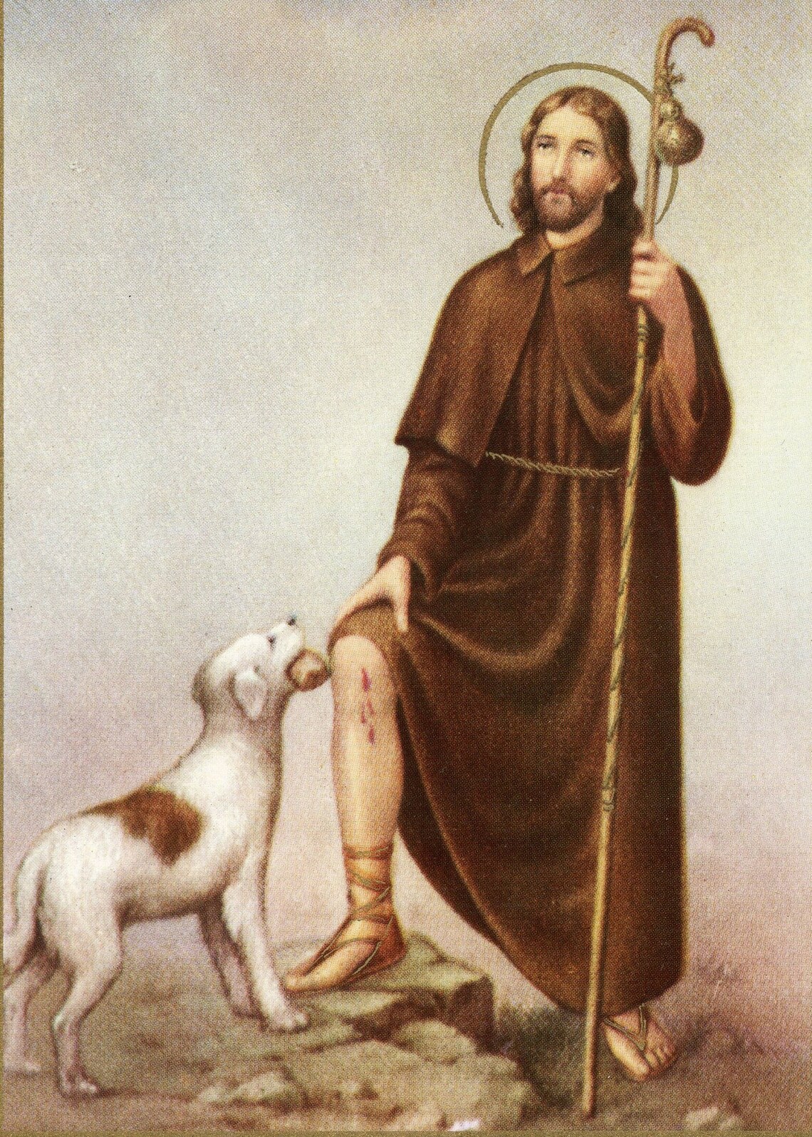 ST. ROQUE Catholic Picture Print Etsy