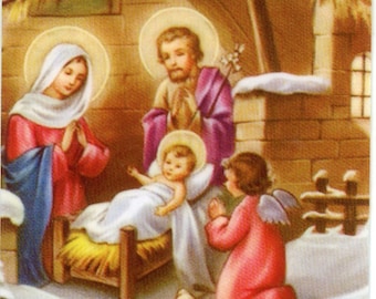CHRISTMAS NOVENA 1 (To Obtain Favors) - Holy card - Prayer card -Pack of 25