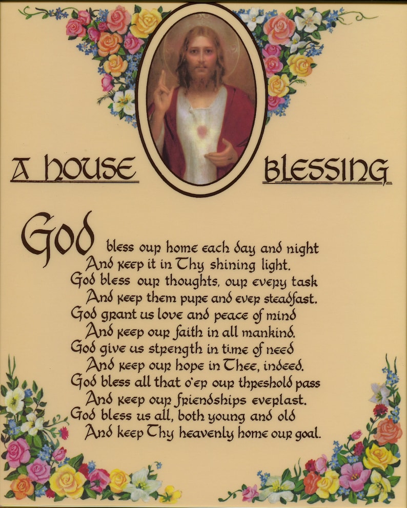 House Blessing Catholic picture print image 1