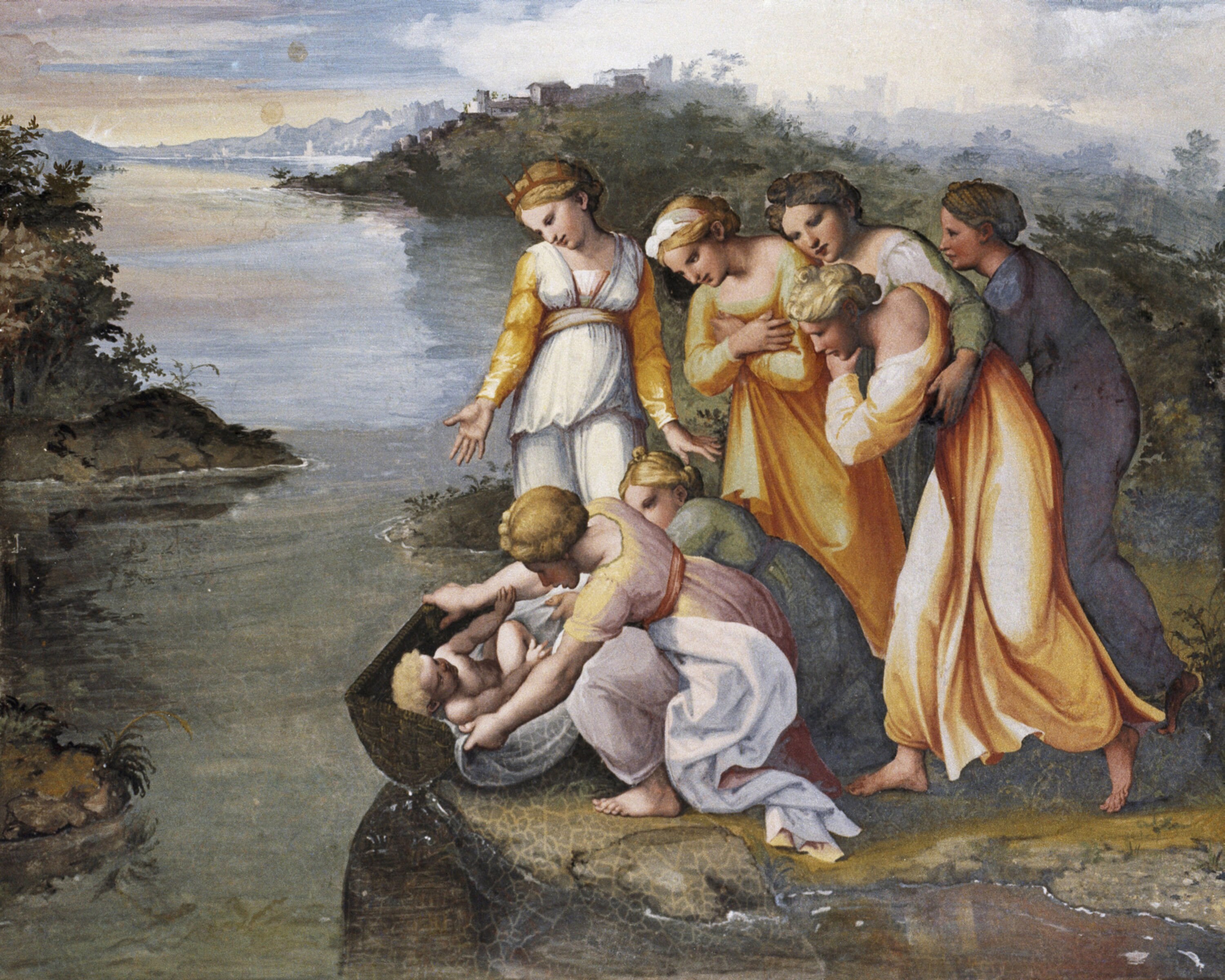 Moses Rescued From River VA Catholic picture print Etsy