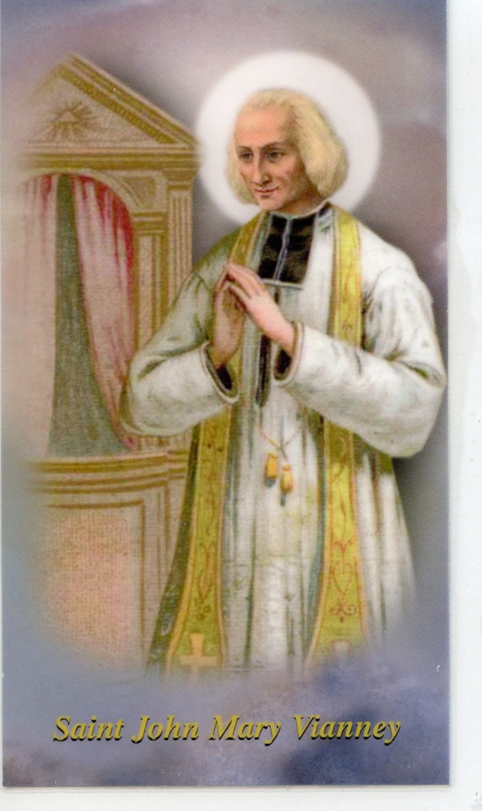 ST. JOHN VIANNEY Holy Card Prayer Card pack of 25 Etsy