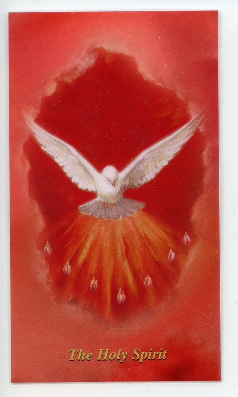 Prayer to Receive the Holy Spirit Holy Card Prayer Card - Etsy