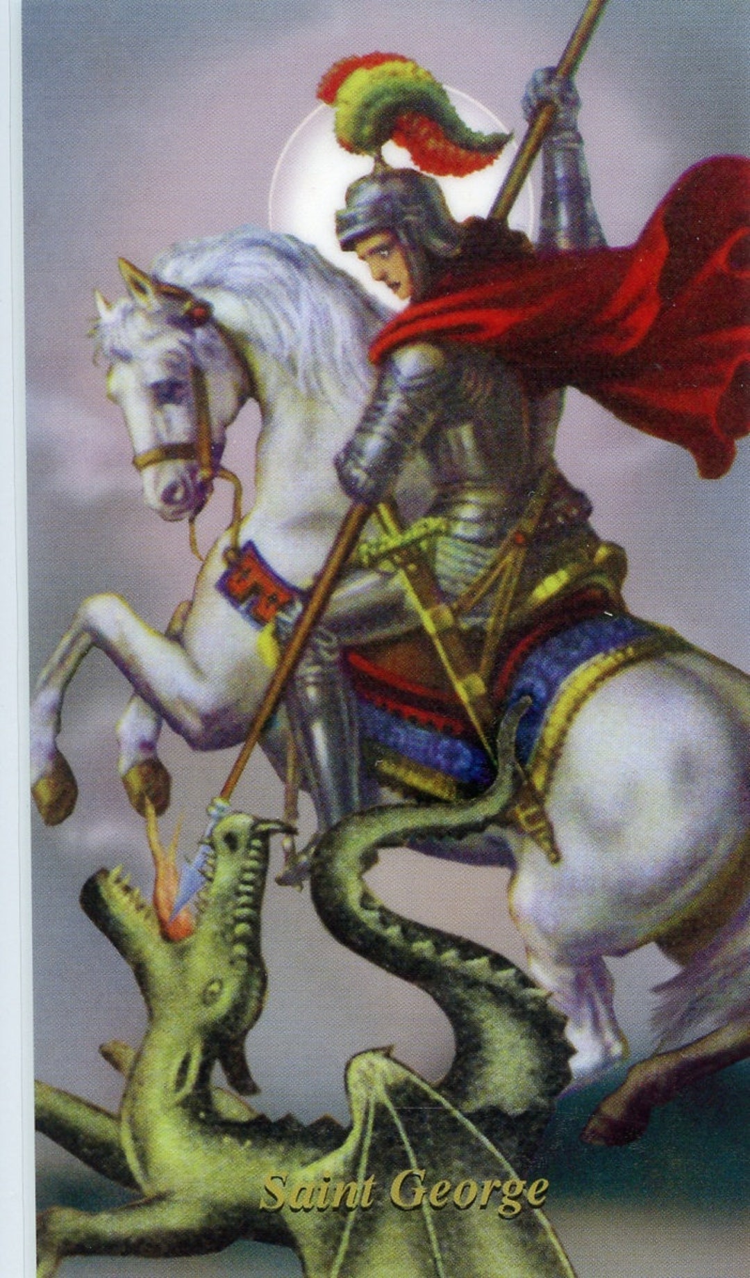 ST. GEORGE - Holy Card - Prayer Card -pack of 25 - Etsy