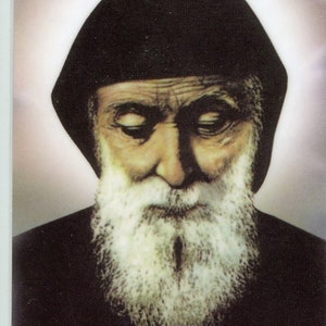 S. CHARBEL - Immagine sacra - Immagine di preghiera - Confezione da 25