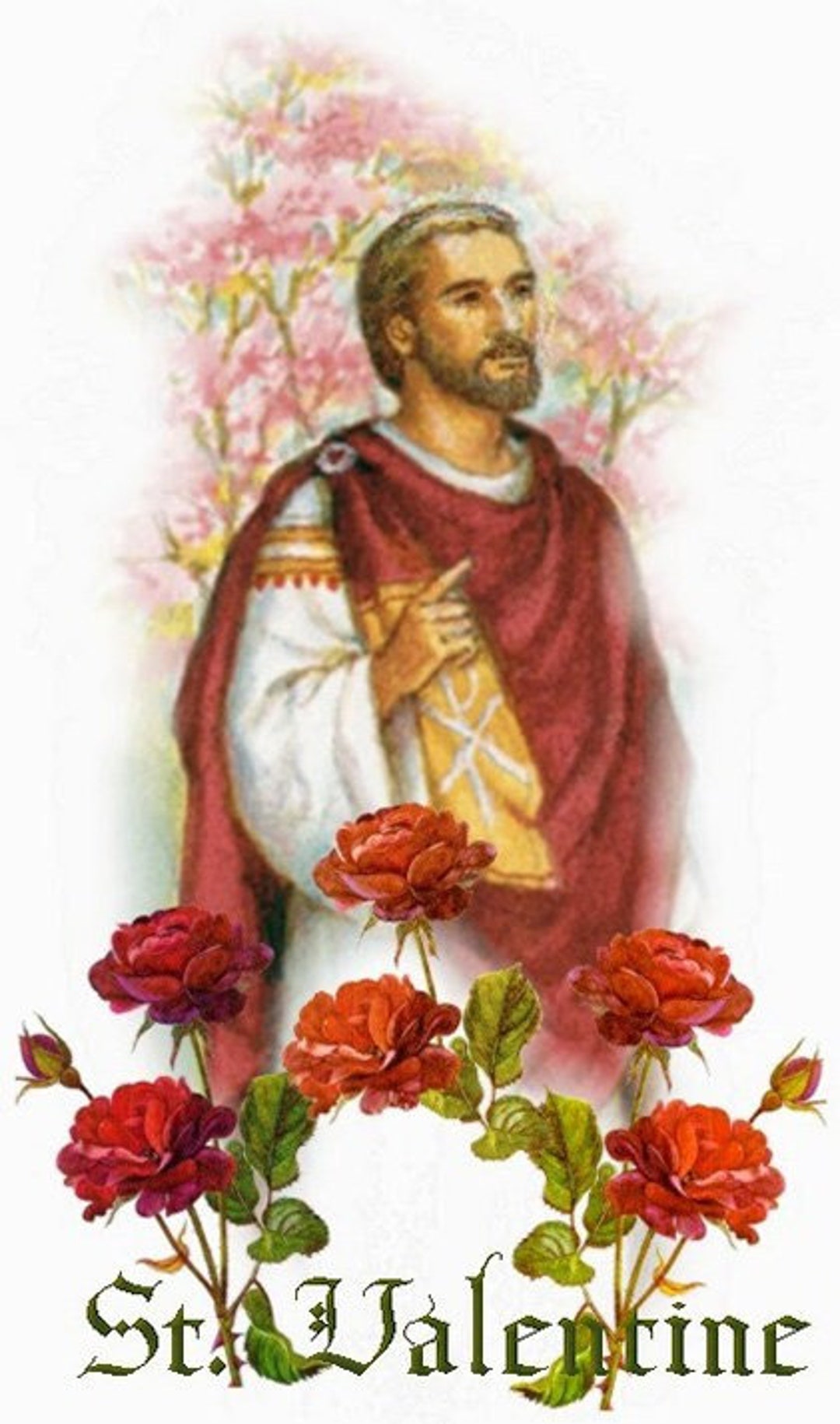 ST. VALENTINE - Holy Card - Prayer Card -pack of 25 - Etsy