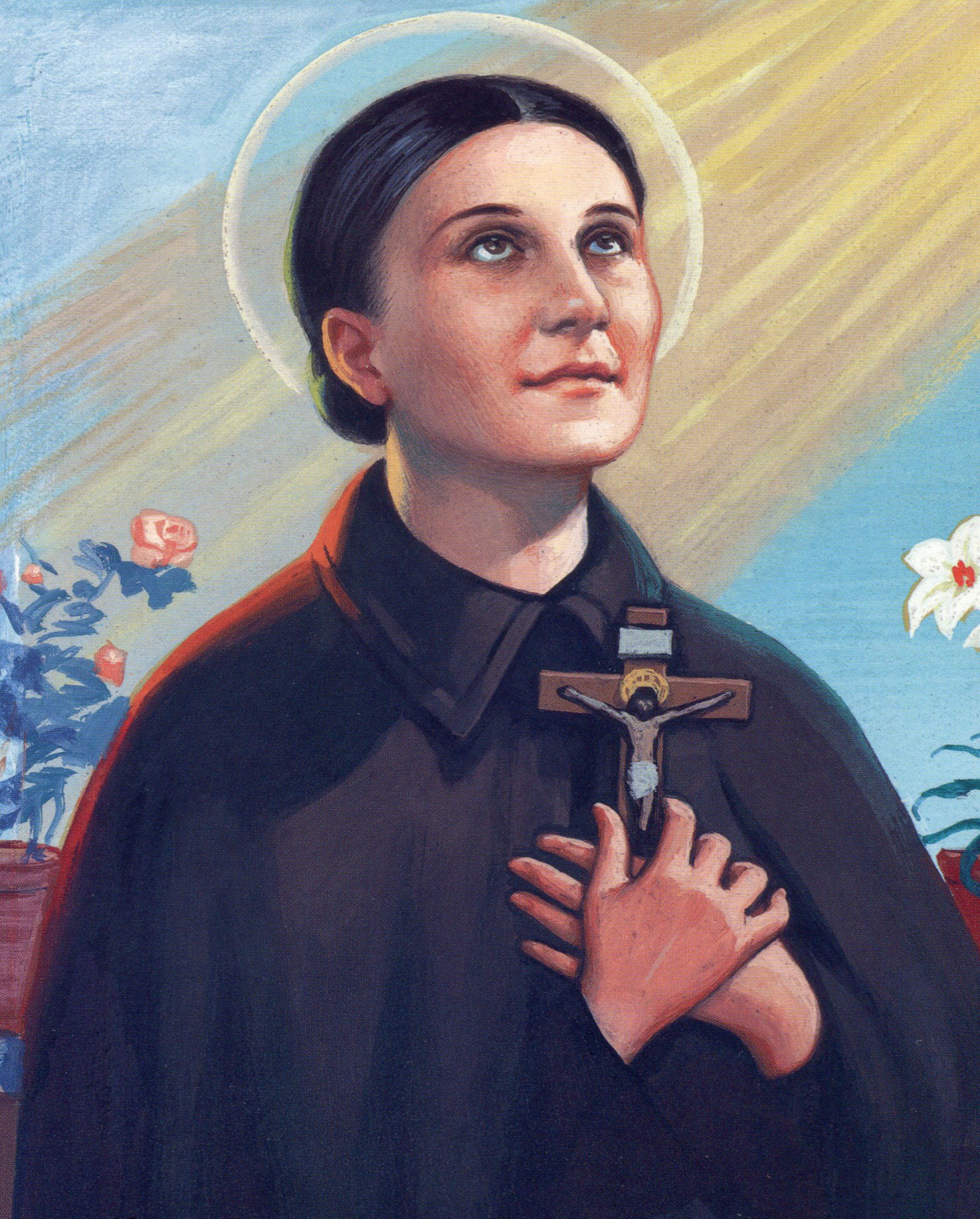 St Gemma Galgani N Catholic Picture Print Etsy