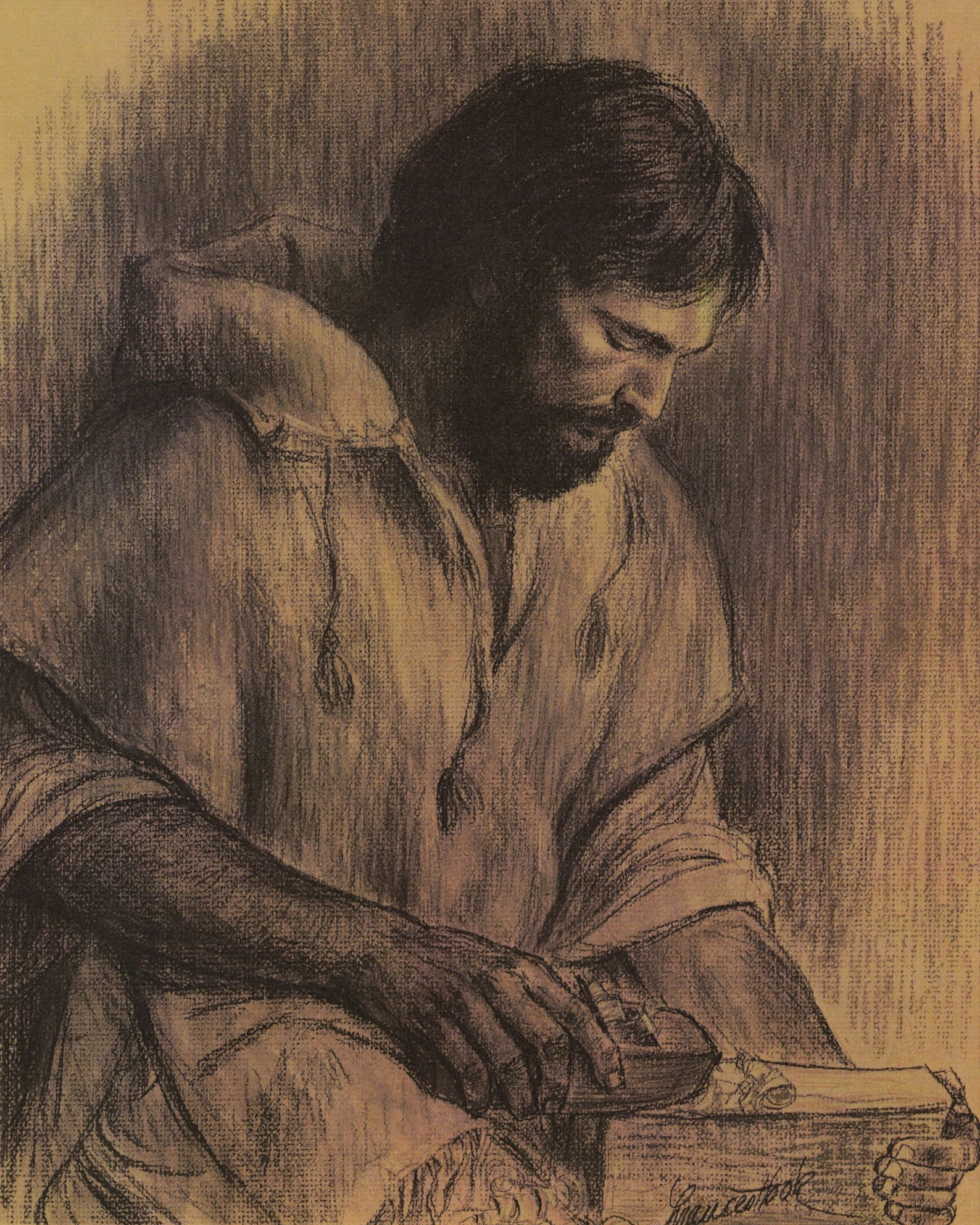 Jesus the Carpenter Catholic Picture Print Etsy