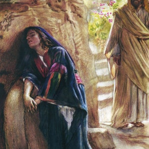Mary Magdalene Sees the Lord T - Catholic picture - print