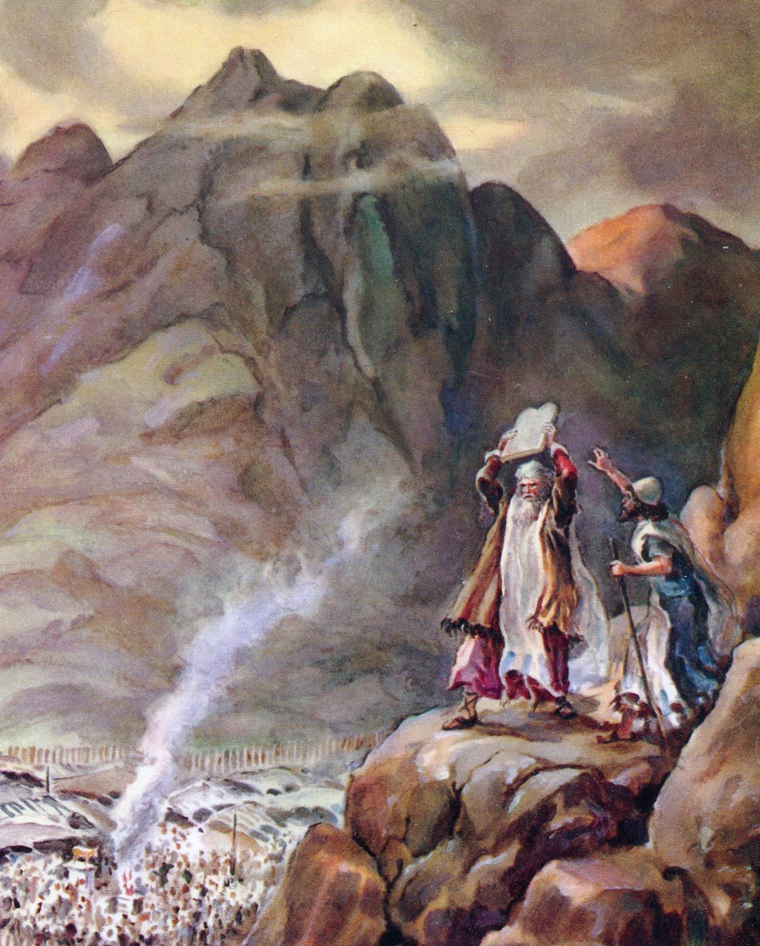 Moses Breaks the Tablets C Catholic Picture Print Etsy