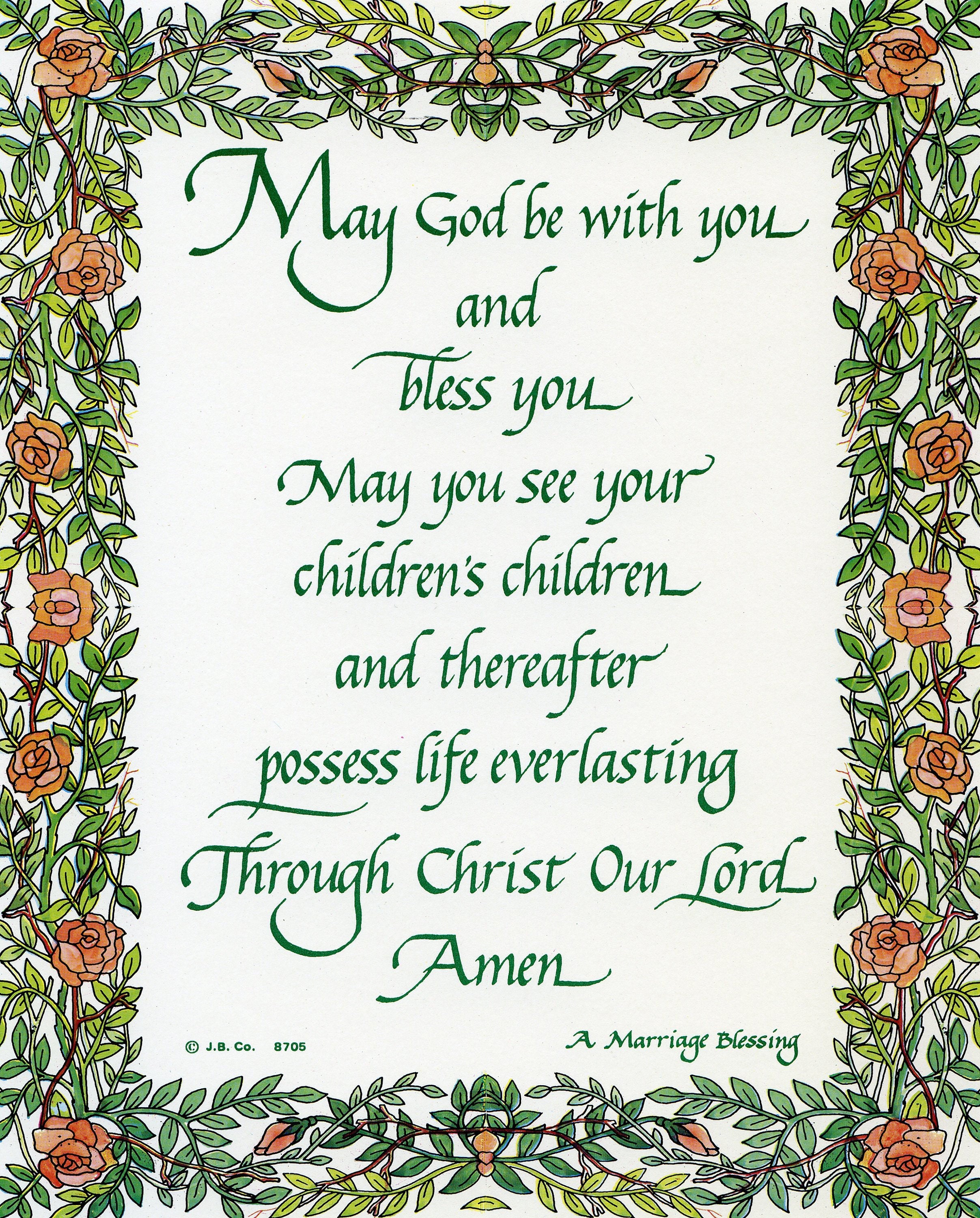 MARRIAGE PRAYER Catholic Picture Print Etsy