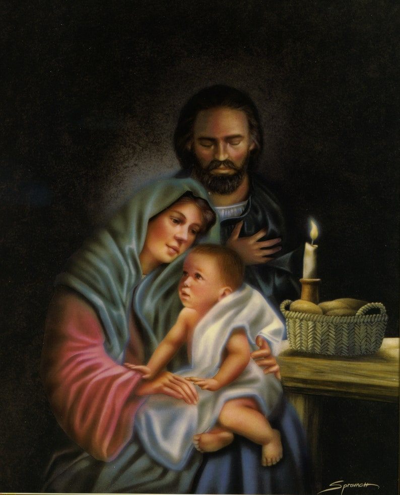 Holy Family 4  Catholic picture  print image 0