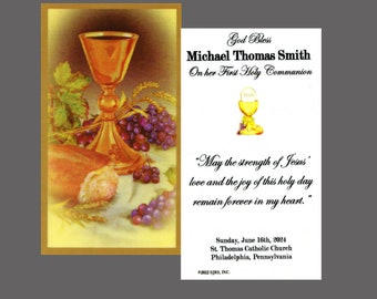 Holy Cards For Girls First Communion Prayer Cards For Girls | Laminated ...