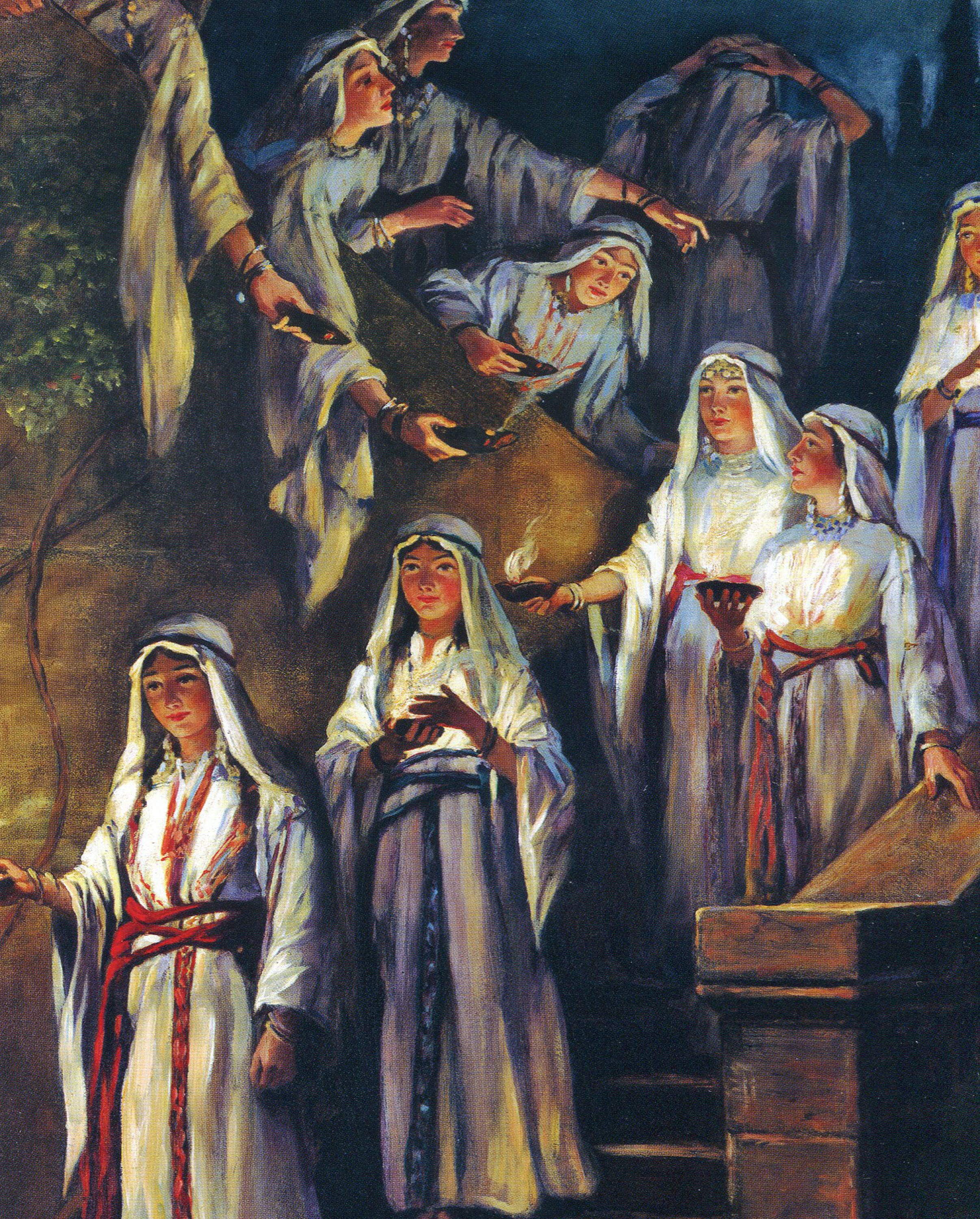 Parable of the Ten Virgins C Catholic Picture Print Etsy