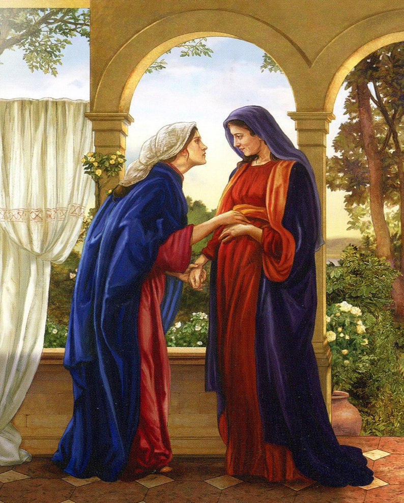 The Visitation T Catholic Picture Print Etsy