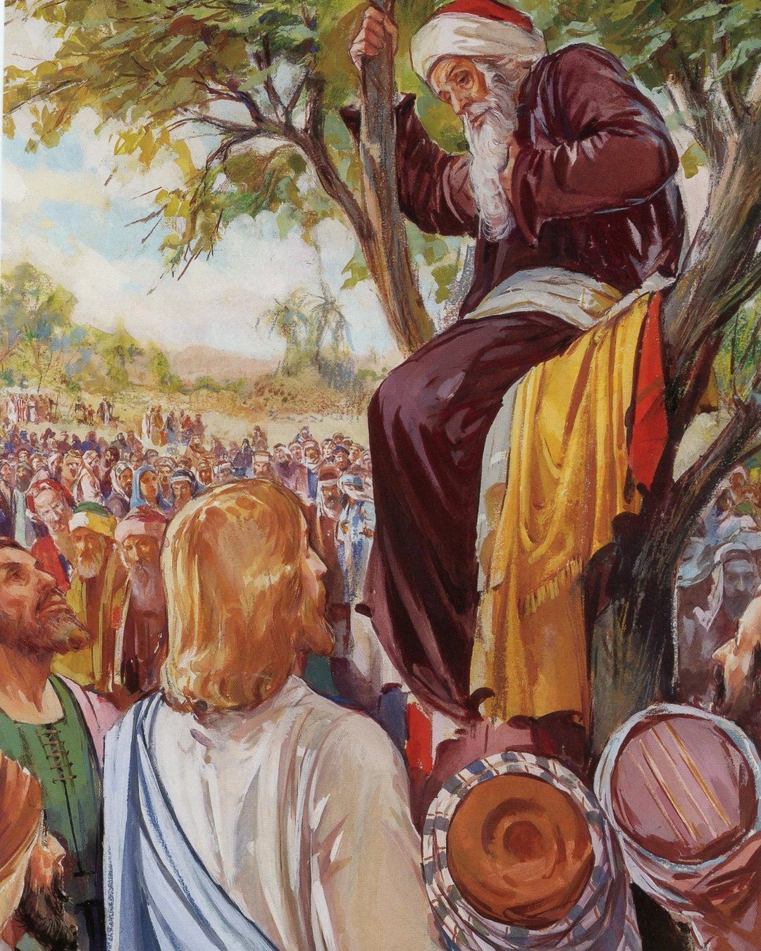 Jesus and Zacchaeus P Catholic Picture Print - Etsy