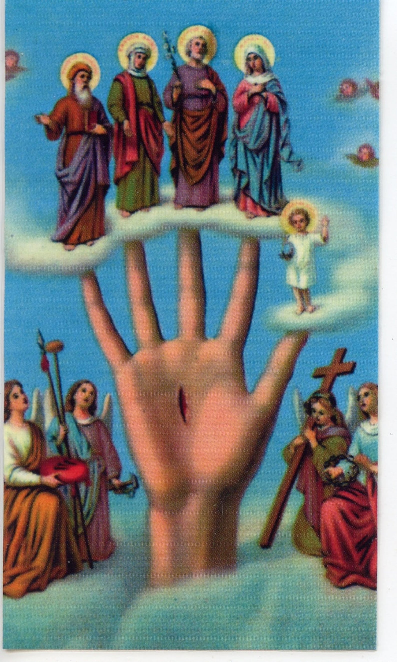 MOST POWERFUL HAND Holy Card Prayer Card pack of 25 Etsy