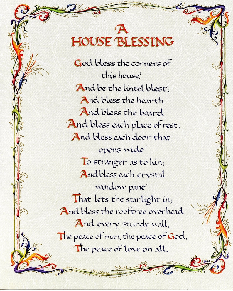 HOUSE BLESSING 31 Catholic Picture Print - Etsy