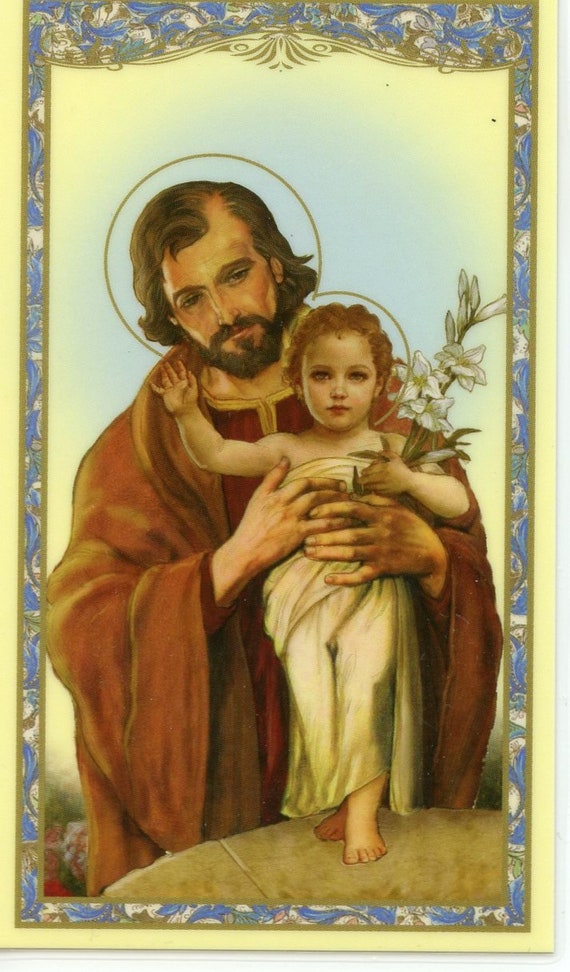 ST. JOSEPH MEMORARE Holy card Prayer card Pack of 25 | Etsy