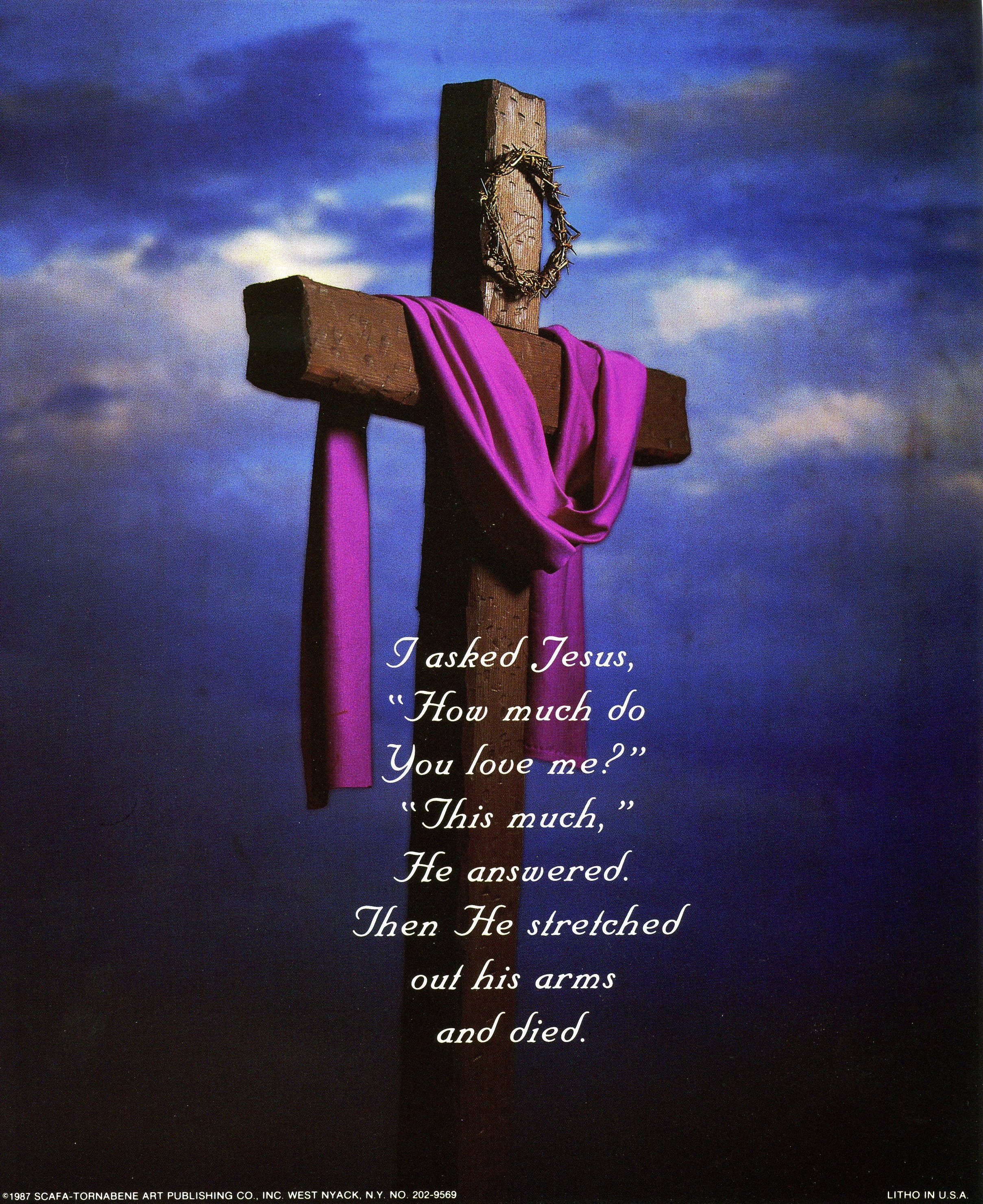 LENT CROSS Catholic Picture Print Etsy