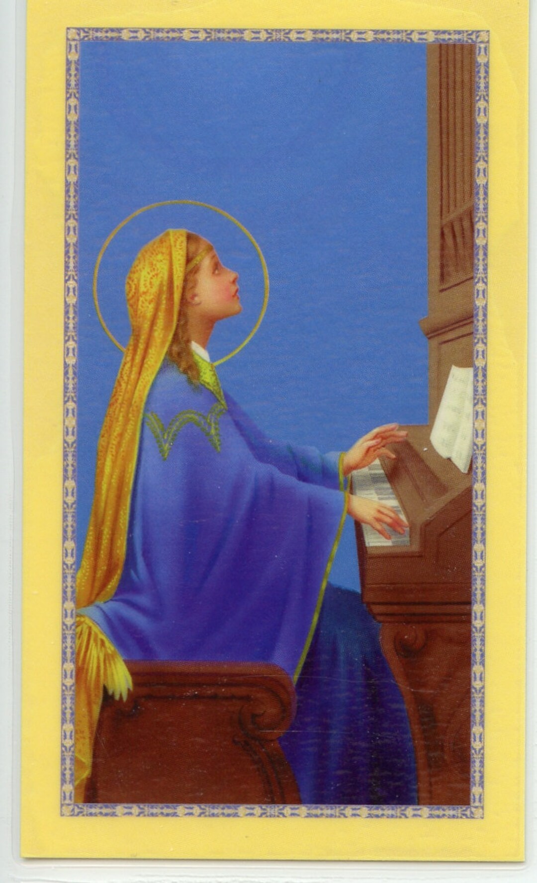 ST. CECILIA 2 - Holy Card - Prayer Card -pack of 25 - Etsy