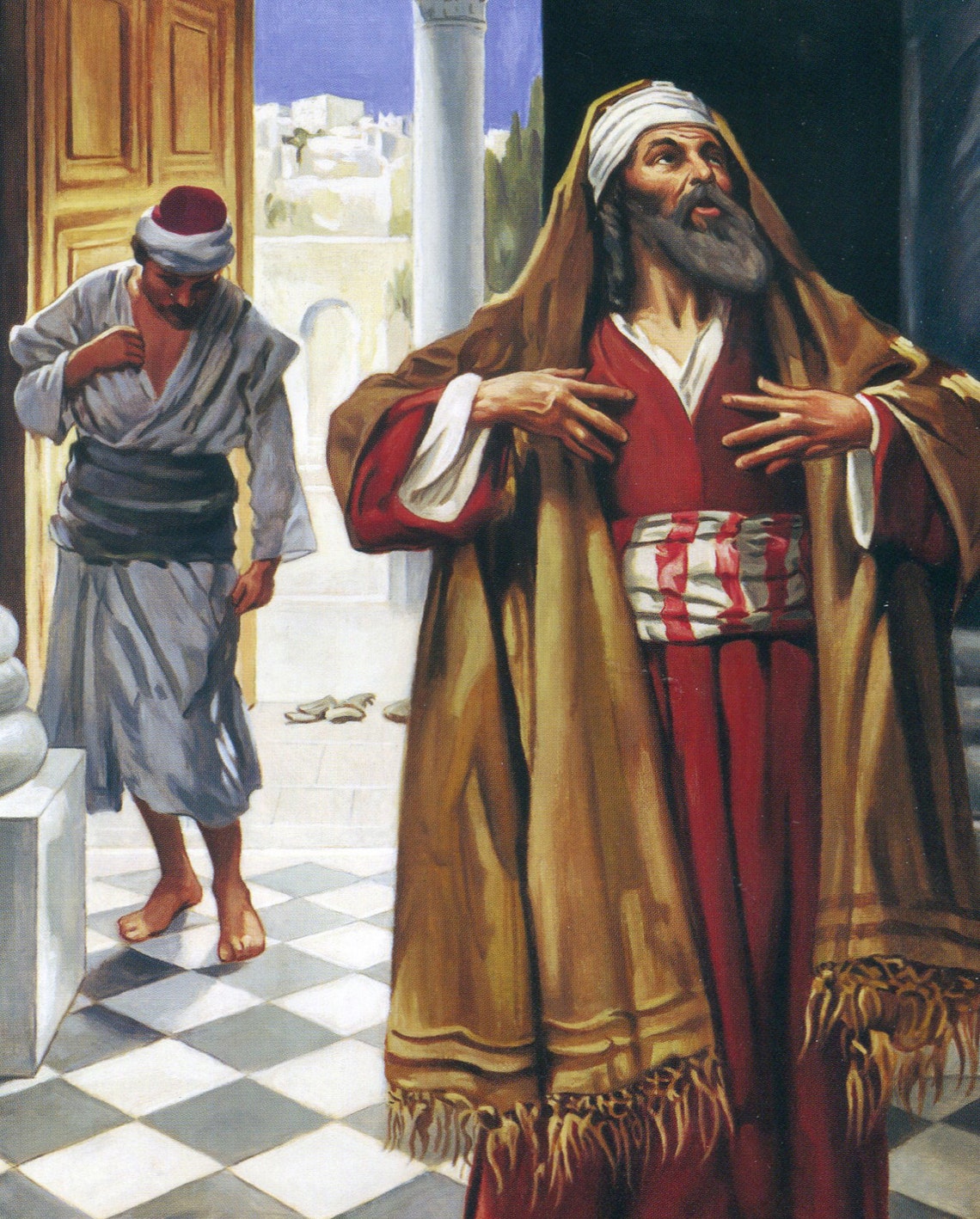 The Pharisee The Publican C Catholic Picture Print Etsy