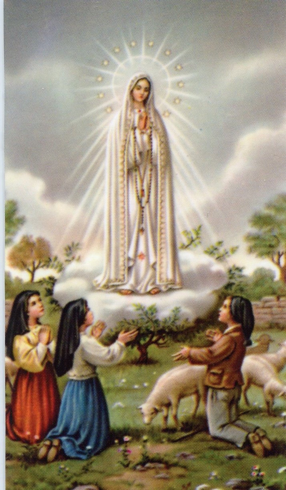 Our Lady of Fatima 2 - Holy Card - Prayer Card -pack of 25 - Etsy