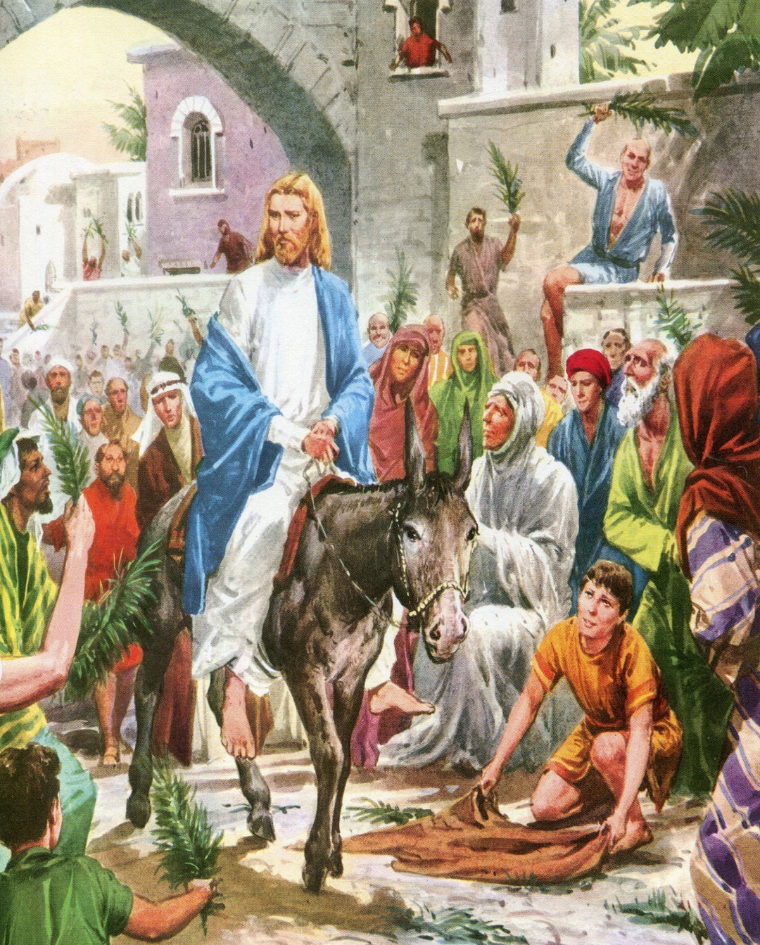 Jesus Enters Jerusalem T Catholic Picture Print - Etsy UK
