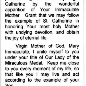 ST. CATHERINE LABOURE - Holy Card - Prayer Card -pack of 25 - Etsy