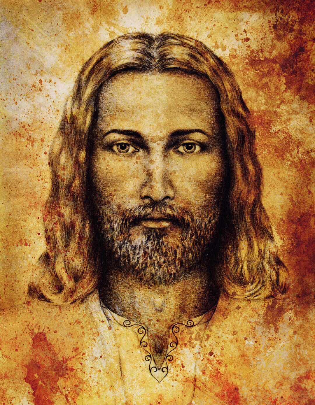 JESUS Sh7 Catholic Picture Print - Etsy