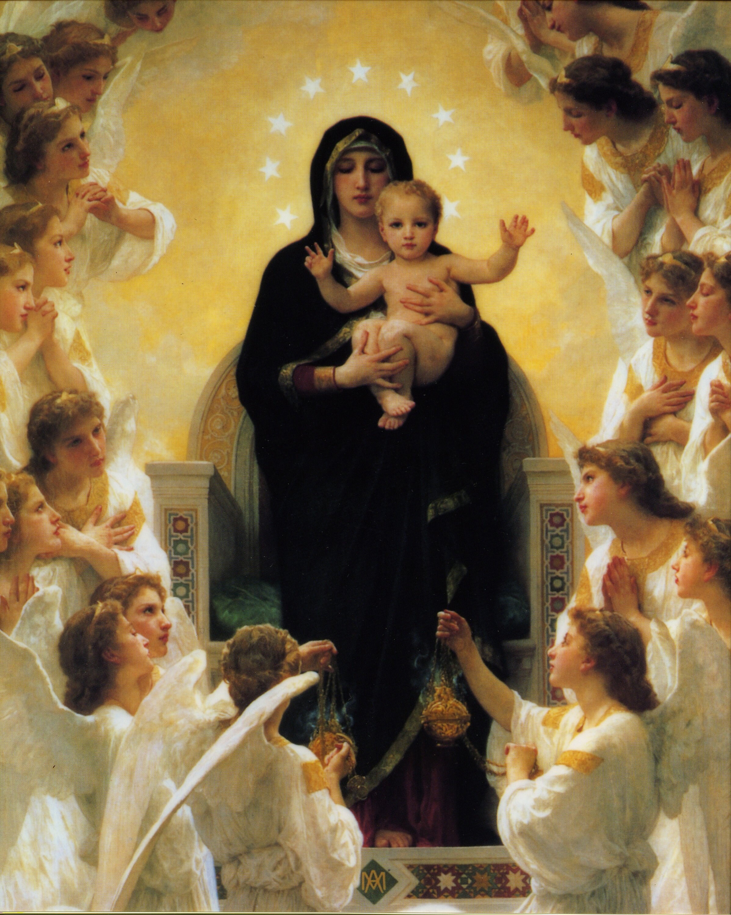Our Lady of the Angels Catholic Picture Print Etsy