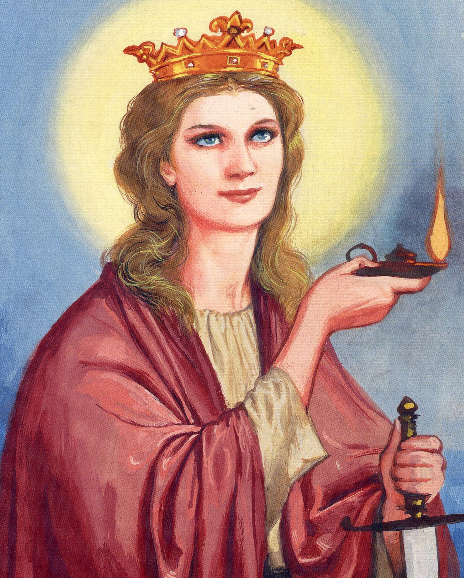 St Dymphna N Catholic Picture Print Etsy UK