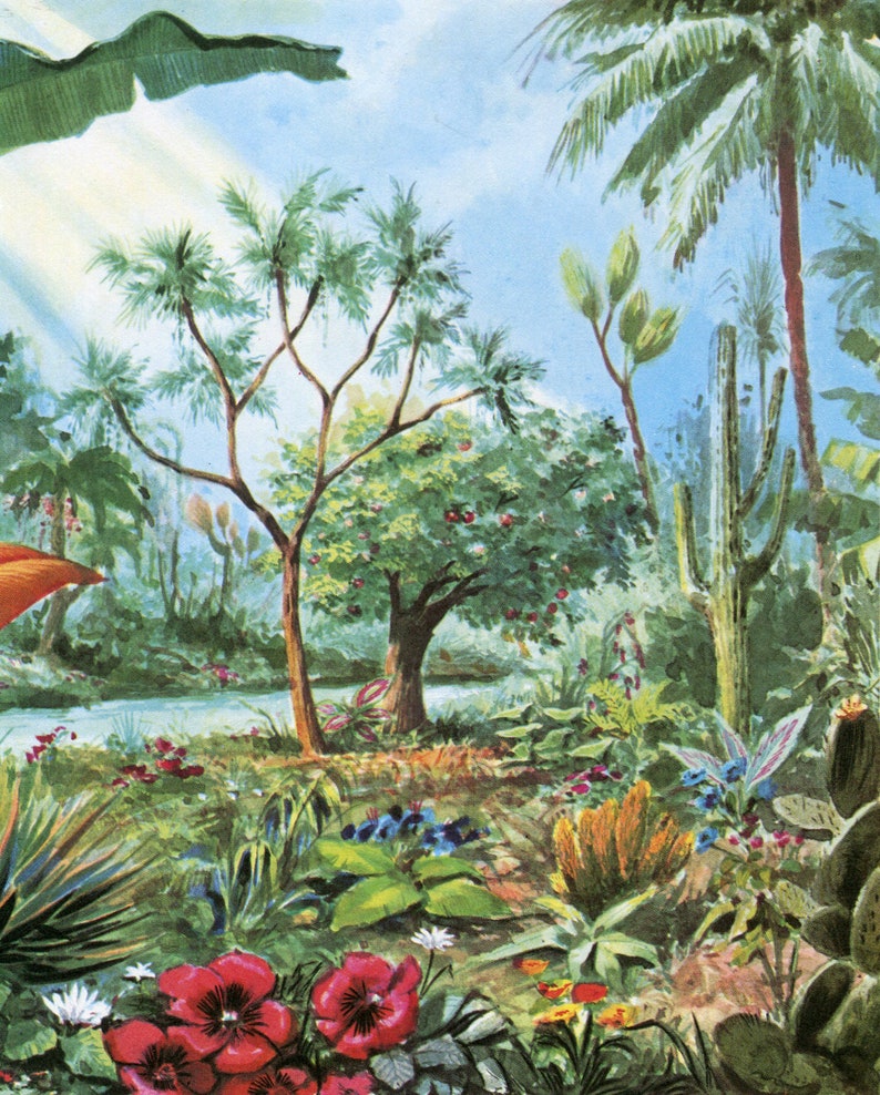 Garden of Eden T Catholic Picture Print | Etsy Singapore