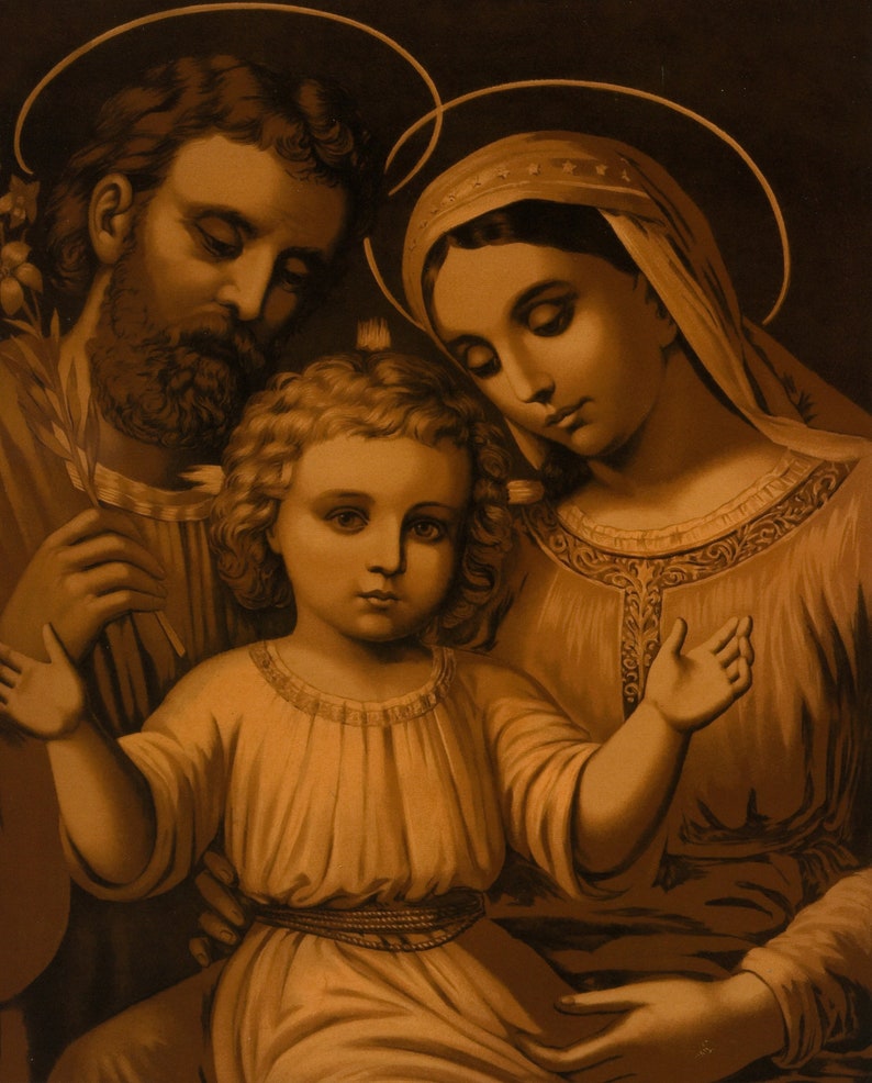 Holy Family 6 Catholic picture print image 0