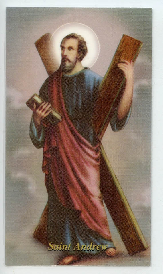 ST. ANDREW Holy Card Prayer Card pack of 25 | Etsy