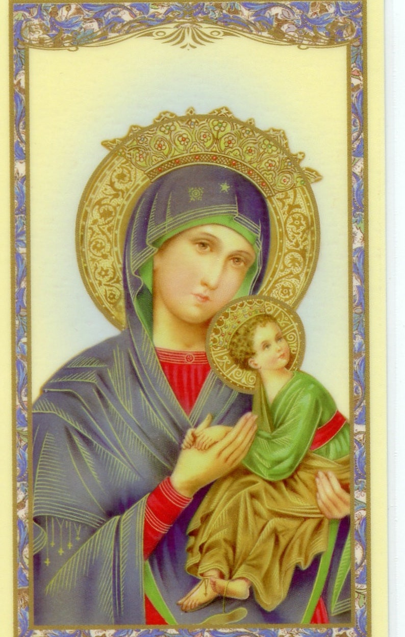 Our Lady of Perpetual Help 1 - Holy Card - Prayer Card -pack of 25 - Etsy