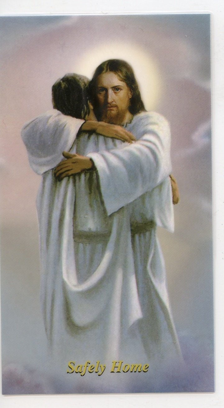SAFELY HOME Holy Card Prayer Card pack of 25 - Etsy