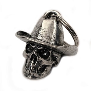 Cowboy Skull Bravo Bells Good Luck Ride Bell Biker Gift