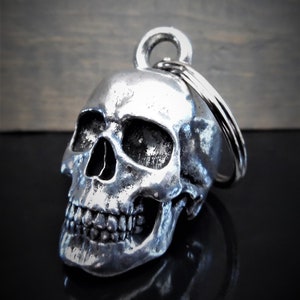 Skull Bravo Bell, Ride Bell, Biker Gift, Good Luck Charm