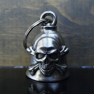 Skull Crossbones Bravo Bells Fahrt Glocke Biker Geschenk Glücksbringer