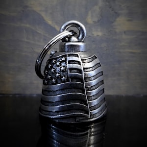 US Flag Bravo Bells, Ride Bell, Biker Gift, Good Luck Charm